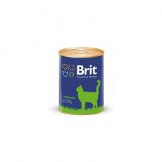 Brit с говядиной для кошек всех пород 340 гр.брит консервы для кошек