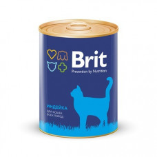 Brit с индейкой для кошек всех пород 340 гр.брит консервы для кошек