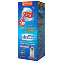 Cliny 30мл Паста д/выгонки шерсти лосось,  Клини для кошек
