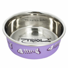 Триол миска метталическая на резинке "Рыбка".0,15л