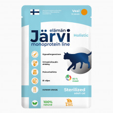 Elämän Järvi monoprotein line для стерилизованных кошек и кастрированных котов. телятина в соусе