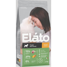 Elato Holistic корм для щенков мелких пород 2 кг, с курицей и уткой
