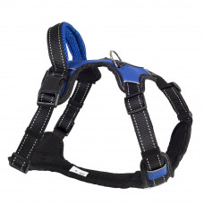 ЕСОРЕТ Шлейка нейлоновая SPORT с ручкой, размер S, обх.груди 42-50 см, синяя