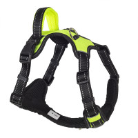 ЕСОРЕТ Шлейка нейлоновая SPORT с ручкой, размер S, обх.груди 42-50 см, зеленая