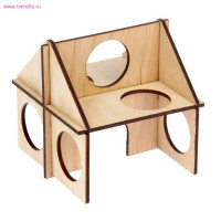 Домик для грызунов Лабиринт 125*12*125 дерево