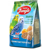 Happy Jungle Корм для волнистых попугаев основной рацион 3 в 1 500гр