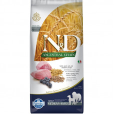 Farmina N&D Ancestral Grain Medium & Maxi Adult Dog 2,5 кг с мясом ягнёнка, спельтой, овсом и черникой