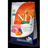Farmina N&D Dog GF Pumpkin Lamb Blueberry Adult Medium/Maxi 2,5кг для взрослых собак крупных и средних пород пород с ягненком, черникой и тыквой