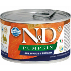 FARMINA N&D Pumpkin Puppy Mini с ягненком, тыквой и черникой для щенков мелких пород 140 г