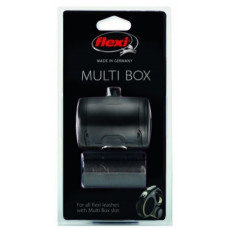 Flexi аксессуар Multi box S-M/L (бокс для лакомств или пакетиков для сбора фекалий) черный
