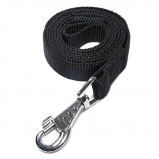 Гамма 11062001 Поводок нейлоновый для собак Эталон S, черный, 20*2000мм