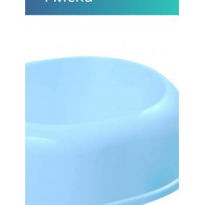 Gamma 30272065 Миска пластиковая Мармелад, голубая, 0,80л