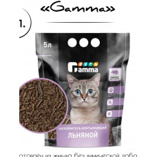 Gamma Наполнитель впитывающий льняной Gamma, 5 л