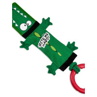 GiGwi Игрушка для собак Крокодил на веревке с ручкой с пищалкой 51см, серия ВIТЕ MЕ HARD 75525