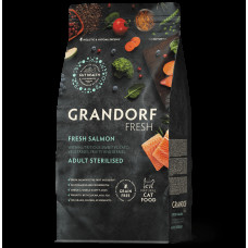 Grandorf Fresh д/кош Sterilised кастр/стерил Лососы/Батат 400гр