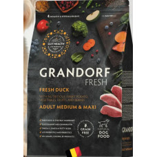 Grandorf Fresh д/соб Adult Med/Mахi д/сред/круп пород Duck & Sweet Potato с мясом утки и бататом 1 кг