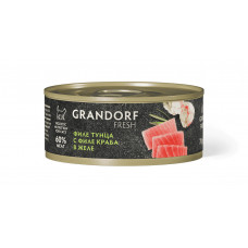 GRANDORF Fresh филе тунца с филе краба в желе 70 г
