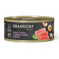 GRANDORF Fresh филе тунца с креветками в желе 70 г