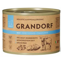 GRANDORF паштет из говядины с бататом и цветной капустой 200 г