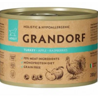 GRANDORF паштет из индейки с яблоком и малиной 200 г