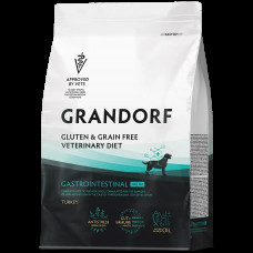 GRANDORF VETERINARY DIET TURKEY (Индейка) GASTROINTESTINAL LOW FAT 1 кг - полнорационный диетический сухой корм для собак, способствующий регуляции метаболизма липидов при гиперлилидемии