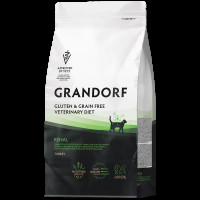 GRANDORF VETERINARY DIET TURKEY (Индейка) RENAL 400 г - полнорационный диетический сухой корм для кошек, разработанный для поддержки функции почек при хронической почечной недостаточности и для снижения образования оксалатных камней