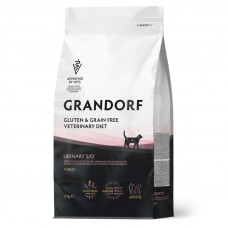 GRANDORF Veterinary Diet Urinary S/O для растворения струвитных камней и снижения риска их повторного образования с индейкой 2 кг