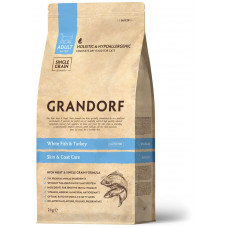 GRANDORF White Fish&Turkey Skin&care забота о коже и шерсти с белой рыбой и индейкой 2 кг