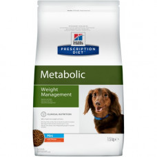 Hill's Prescription Diet Metabolic Mini 1,5кг Weight Management для взрослых собак мелких пород при избыточном весе и проблемах с метаболизмом