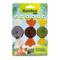 Игрушка BAMBINI PETS Конфетки из люфы 3 шт.