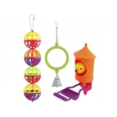 Игрушка д/птиц Набор зеркало,птичка,шары (PENN PLAX)