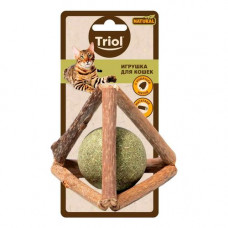 Игрушка для кошек из мататаби Треугольник с кошачьей мятой, 50мм