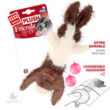 Игрушка для собак Шкурка зайца со сменными пищалками 47см, серия PLUSH