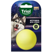 Игрушка TRIOL Night City  мяч-неон для собак из винила 50 мм