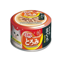 INABA ТОРОМИ д/кошек ж/б 80г в бульоне филе курицы и тунец желтопер, гребешок