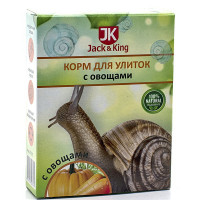 Jack&King Корм для улиток с овощами, 60 гр, арт.JK7575