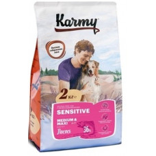 KARMY Sensitive 2 кг для взрослых собак с чувствительным пищеварением с лососем