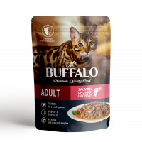 Mr.Buffalo Влажный корм для взрослых кошек HAIR & SKIN Лосось в соусе