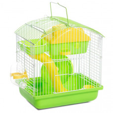 Клетка YD258G для мелких животных, эмаль, зеленая, 225*170*250мм, Triol