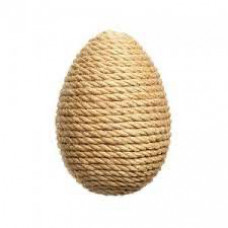 Когтеточка динамическая яйцо малое Petsiki 85*60 мм, песочный