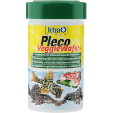 Корм TETRA Pleco Veggie Wafers пластинки для травоядных донных рыб с цукини 100 мл