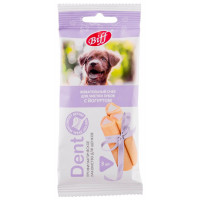Лакомство для собак BIFF Dent Жевательный снек для мелких пород со вкусом йогурта 40 г