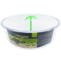 Laguna 83654003 Террариум открытый круглый для черепах d220*80мм, зеленый