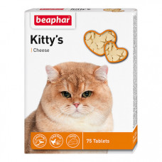 Лакомство BEAPHAR Kittys витаминизированное сердечки с сыром 75 шт.