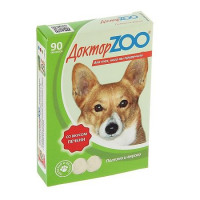 Лакомство ДОКТОР ZOO мультивитаминное с биотином для собак со вкусом печени