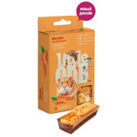 Лакомство LITTLE ONE бисквиты с морковью для хомяков, крыс, мышей и песчанок 30 г