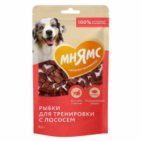 Лакомство МНЯМС Рыбки для тренировки с лососем 90 г