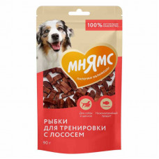 Лакомство МНЯМС Рыбки для тренировки с лососем 90 г