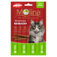 Лакомство MOLINA жевательные колбаски индейка и ягненок, шт