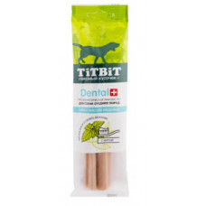 Лакомство TITBIT Dental+ профилактическое с мясом индейки для собак средних пород, с мятой 85. г